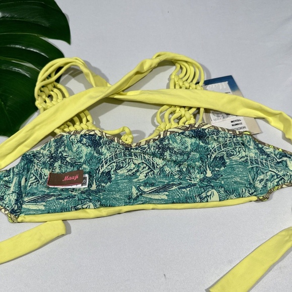 NWT $71‎ Maaji Lady Macrame Heaven Bikini Reversible Top [SZ Small ] #U646 - Picture 9 of 12